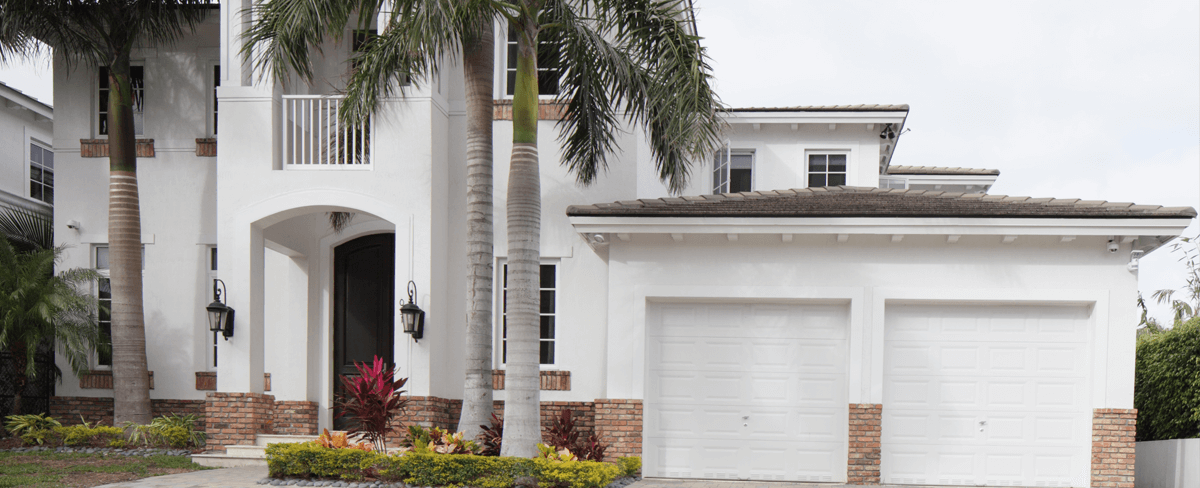 beautiful white home in California